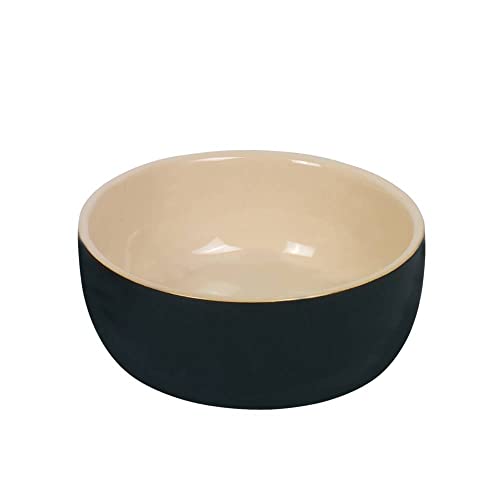 Nobby Keramik Napf Kaunis, schwarz/creme, Ø 18,5 x 7,0 cm, 1,00 l, 1 Stück von Nobby