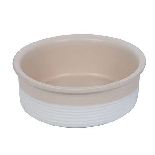 Nobby Keramik Napf Neta, weiß/creme, Ø 24,0 x 8,0 cm, 2,40 l, 1 Stück von Nobby
