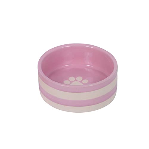 Nobby Keramik Napf Strio, rosa/creme, Ø 12,0 x 5,5 cm, 0,35 l, 1 Stück von Nobby