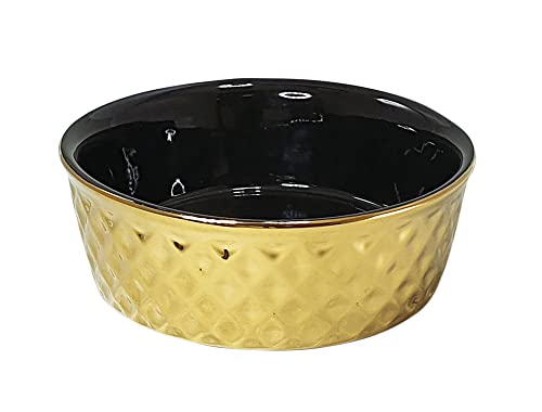 Nobby Keramik Napf Gold, gold/schwarz Ø 15 x 6 cm, 0,50 l, 1 Stück von Nobby