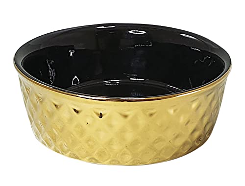 Nobby Keramik Napf Gold, gold/schwarz Ø 20 x 7 cm, 1,00 l, 1 Stück von Nobby