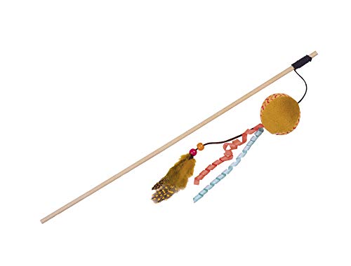Nobby Angel mit Plüschkugel mit Catnip, orange Stab 40 cm, Band mit Spielzeug 95 cm, 1 Stück Nobby Angel mit Plüschkugel mit Catnip, orange Stab 40 cm, Band mit Spielzeug 95 cm, 1 Stück von Nobby