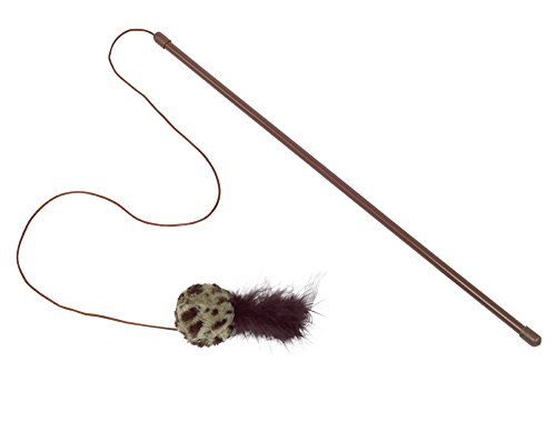 Nobby Angel mit Rasselball mit Federn Stab 45 cm; Ball 5 cm Nobby Angel mit Rasselball mit Federn Stab 45 cm; Ball 5 cm von Nobby