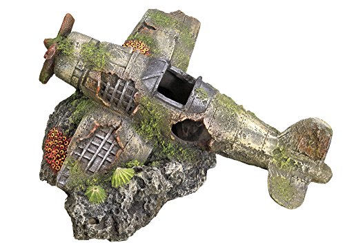 Nobby Aqua Ornaments Flugzeug, 19,0 x 18,7 x 8,5 cm, 1 Stück von Nobby
