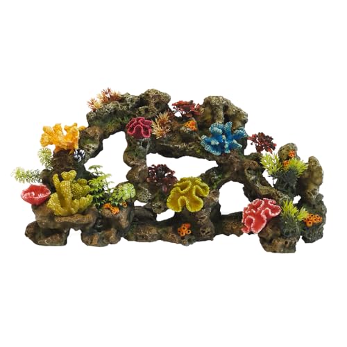 Nobby Aqua Ornaments Koralle mit Pflanzen 56,5 x 20 x 28 cm von Nobby