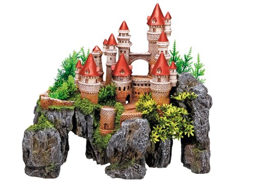 Nobby Aqua Ornaments SCHLOSS mit Pflanzen, 37 x 20,5 x 31,5 cm, 1 Stück von Nobby