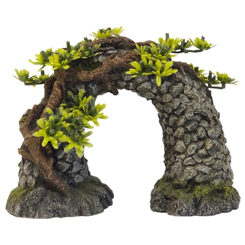 Nobby Aqua Ornaments STEINBOGEN mit Pflanzen 17,6 x 8,5 x 13 cm von Nobby