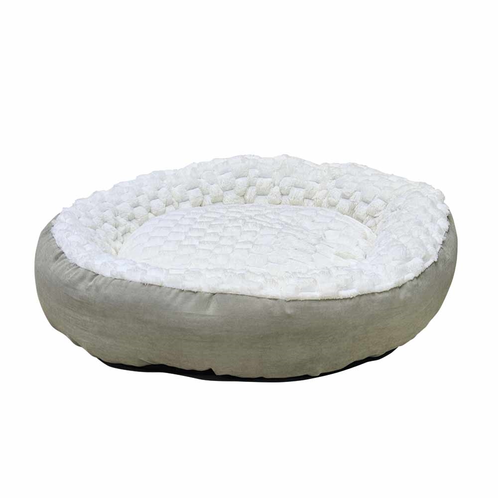 Nobby Donutbett Diamond - cream - Ø 60 x 18 cm von Nobby