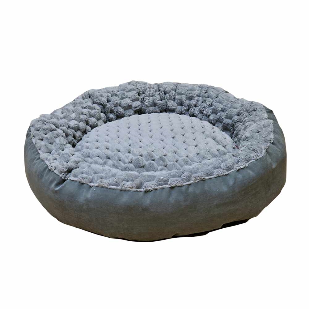 Nobby Donutbett Diamond - grau - Ø 70 x 18 cm von Nobby