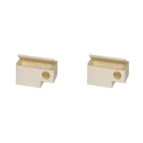 Nobby Exoten Ablauf Nistkasten Loch rechts; 18,5 x 11,5 x 11 cm (Packung mit 2) von Nobby