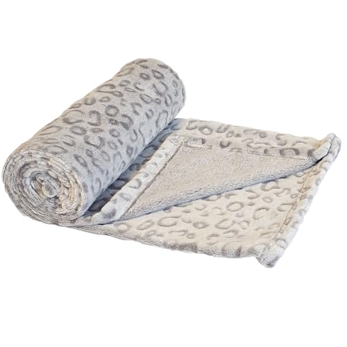Nobby Fleece Plaid LORIK Leopard grau 100 x 70 cm Nobby Fleece Plaid LORIK Leopard grau 100 x 70 cm von Nobby