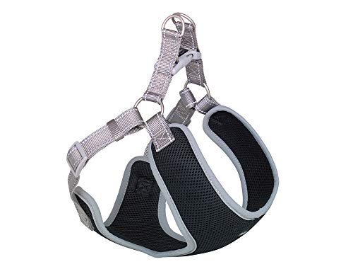 Nobby Geschirr Black Mesh Reflect, grau L: 33-41 cm + 37 cm, B: 10 mm, 1 Stück Nobby Geschirr Black Mesh Reflect, grau L: 33-41 cm + 37 cm, B: 10 mm, 1 Stück von Nobby
