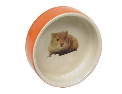 Nobby HAMSTER Keramikschale, orange Ø7,5 x 2,5 cm, 1 Stück von Nobby