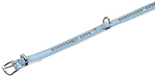 Nobby Halsband Crystal einreihig, hellblau / weiß 37 cm (27-32 cm), 12/14 mm, 1 Stück von Nobby