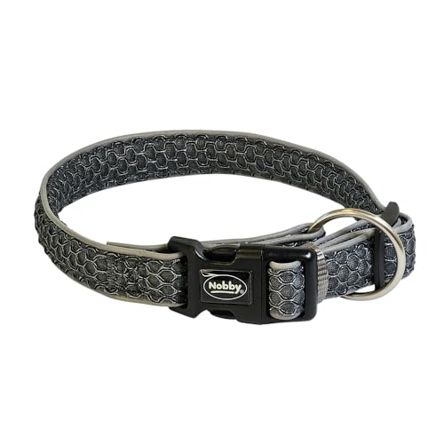 Nobby Halsband MESH AIR grau L-XL 32 mm, 50-65 cm von Nobby