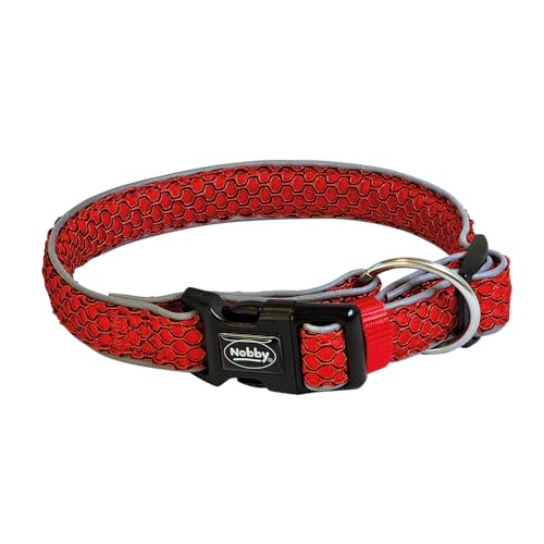 Nobby Halsband MESH AIR rot L-XL 32 mm, 50-65 cm von Nobby