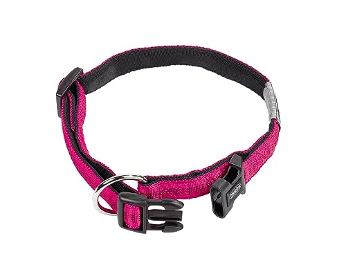 Nobby Halsband Soft Grip, fuchsia / schwarz L: 40/55 cm, B: 25 mm, 1 Stück von Nobby