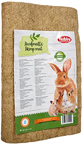 Nobby Hanfmatte für Hamster Nager, 100 x 40 x 1 cm, 1 Stück von Nobby