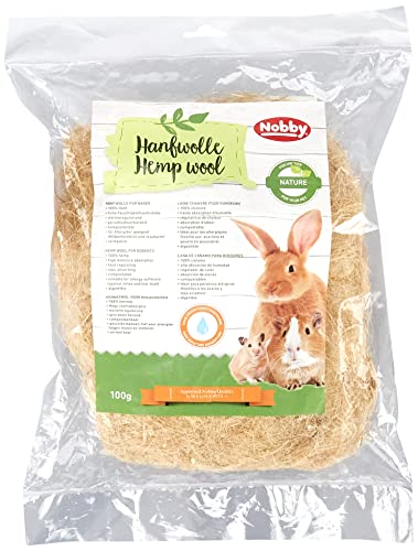 Nobby Hanfwolle Hamster und Kleinnager, 1 Packung (1 x 100 g) von Nobby