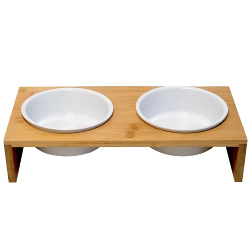 Nobby Hunde Futterbar Holz erhöht ILUS M 38 x 19 x 9 cm, 2 Näpfe Ø15x6 cm, 2x500 ml Nobby Hunde Futterbar Holz erhöht ILUS M 38 x 19 x 9 cm, 2 Näpfe Ø15x6 cm, 2x500 ml von Nobby