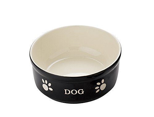 Nobby Hunde Keramiknapf DOG, schwarz / beige 15,5 X 15,5 X 6,5 cm, 1 Stück Nobby Hunde Keramiknapf DOG, schwarz / beige 15,5 X 15,5 X 6,5 cm, 1 Stück von Nobby