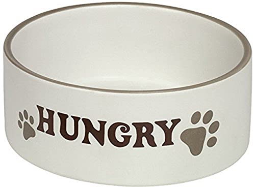 Nobby Hunde Keramiknapf HUNGRY, creme Ø15,0 X 6,0 cm, 1 Stück von Nobby