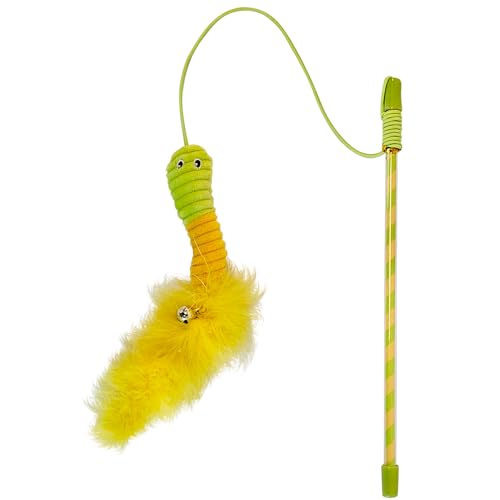 Nobby Katzenangel mit Spielzeug, mit Catnip Stab 27 cm, Band mit Spielzeug 50 cm von Nobby