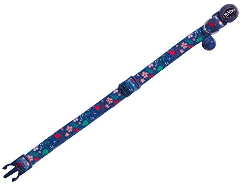 Nobby Katzenhalsband Flower Dark Blue, 1 Stück von Nobby