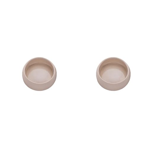 Nobby Keramik Futtertrog 125 ml, Creme, Ø 8 x 4,5 cm, 1 Stück (Packung mit 2) von Nobby