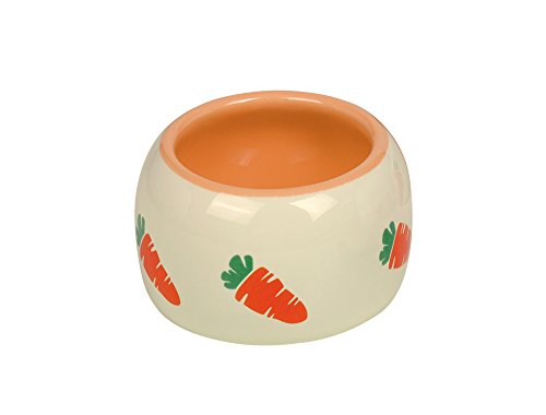 Nobby Keramik Futtertrog CARROT, beige / orange 125 ml, 1 Stück von Nobby