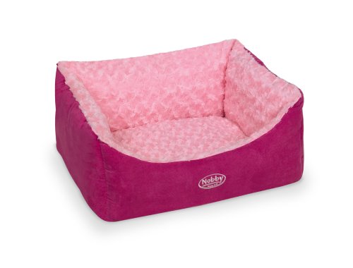 Nobby Komfort Bett eckig "ARUSHA" pink L x B x H: 45 x 40 x 18 cm von Nobby