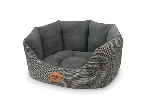 Nobby Komfort Bett oval "JOSI" grau L x B x H: 45 x 40 x 19 cm von Nobby