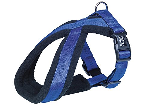 Nobby Komfort Geschirr Soft Grip, blau Bauch: 35-50 cm, B: 25/50 mm, 1 Stück von Nobby