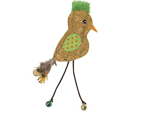 Nobby Kork Vogel mit Catnip grün 21 cm von Nobby