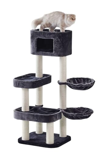 Nobby Kratzbaum Classic FRAN, schwarz/grau, 55 x 50 x 137 cm, 1 Stück von Nobby