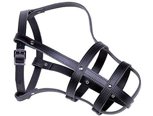 Nobby Leder Maulkorb schwarz; Größe 10; 42/52 cm Nobby Leder Maulkorb schwarz; Größe 10; 42/52 cm von Nobby
