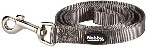 Nobby Leine Classic, mausgrau L: 120 cm, B: 15 mm, 1 Stück von Nobby