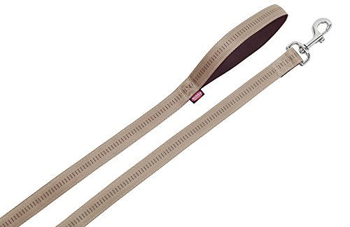 Nobby Leine Soft Grip, beige / chocolate L: 120 cm, B: 25 mm, 1 Stück von Nobby