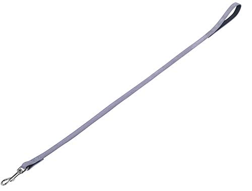 Nobby Leine VELOURS, grau (Plume), L: 100cm, B: 18mm, 1 Stück von Nobby
