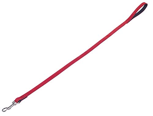 Nobby Leine VELOURS, rot (Lollipop), L: 100cm, B: 18mm, 1 Stück von Nobby