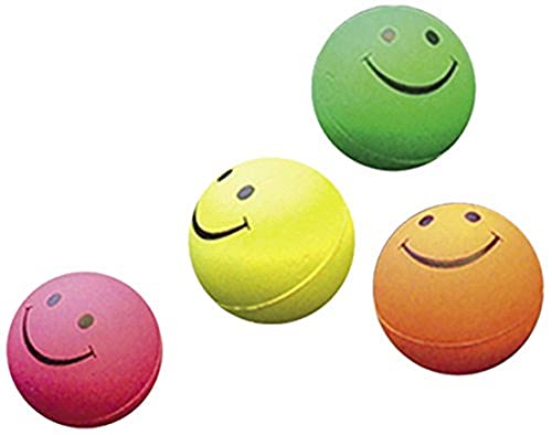 Nobby Moosgummi Smiley Bälle sortiert 4,7 cm; 4er Netz Nobby Moosgummi Smiley Bälle sortiert 4,7 cm; 4er Netz von Nobby