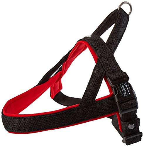 Nobby Norwegergeschirr Mesh Preno, rot L: 50-64 cm + 42 cm, B: 25/35 mm, 1 Stück von Nobby
