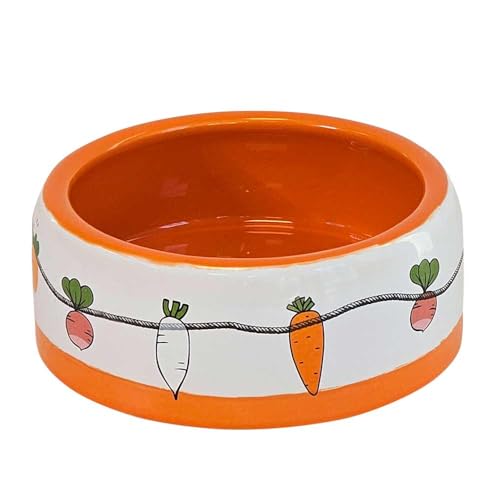 Nobby Nager Keramiktrog Vegetable orange Ø 14,5 x 5,5 cm, 500 ml von Nobby