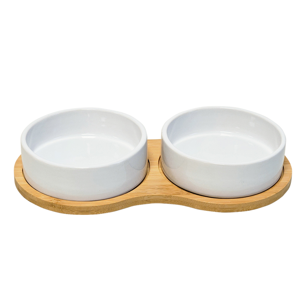 Nobby Napfset Bambasso - 2x 2400ml / 34 x 17,5 x 5,5 cm von Nobby