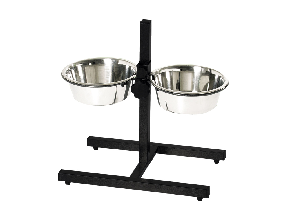 Nobby Napfständer Diner Bar - 2x 2,8l / bis 50 cm von Nobby