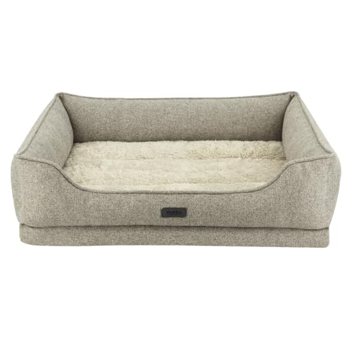 Nobby Orthopädisches Komfortbett eckig CALBU beige 90 x 70 x 19+5 cm von Nobby