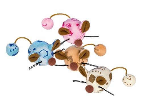 Nobby Plüsch-Maus mit Glocke Set von 2/Katzenspielzeug mit Catnip Sortiert Farbe Nobby Plüsch-Maus mit Glocke Set von 2/Katzenspielzeug mit Catnip Sortiert Farbe von Nobby