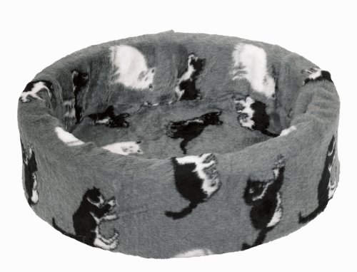 Nobby Plüschbett, grau mit Katzen 40 cm, 1 Stück Nobby Plüschbett, grau mit Katzen 40 cm, 1 Stück von Nobby