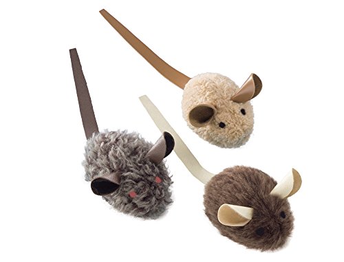 Nobby Plüschmaus mit Lederschwanz, klein, 6 cm, 1 Packung (1 x 3 Stück) Nobby Plüschmaus mit Lederschwanz, klein, 6 cm, 1 Packung (1 x 3 Stück) von Nobby