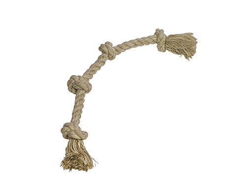 Nobby Rope Toy Spielseil Sisal-Cotton-Mix 60 cm, 260 g, 4 Knoten von Nobby